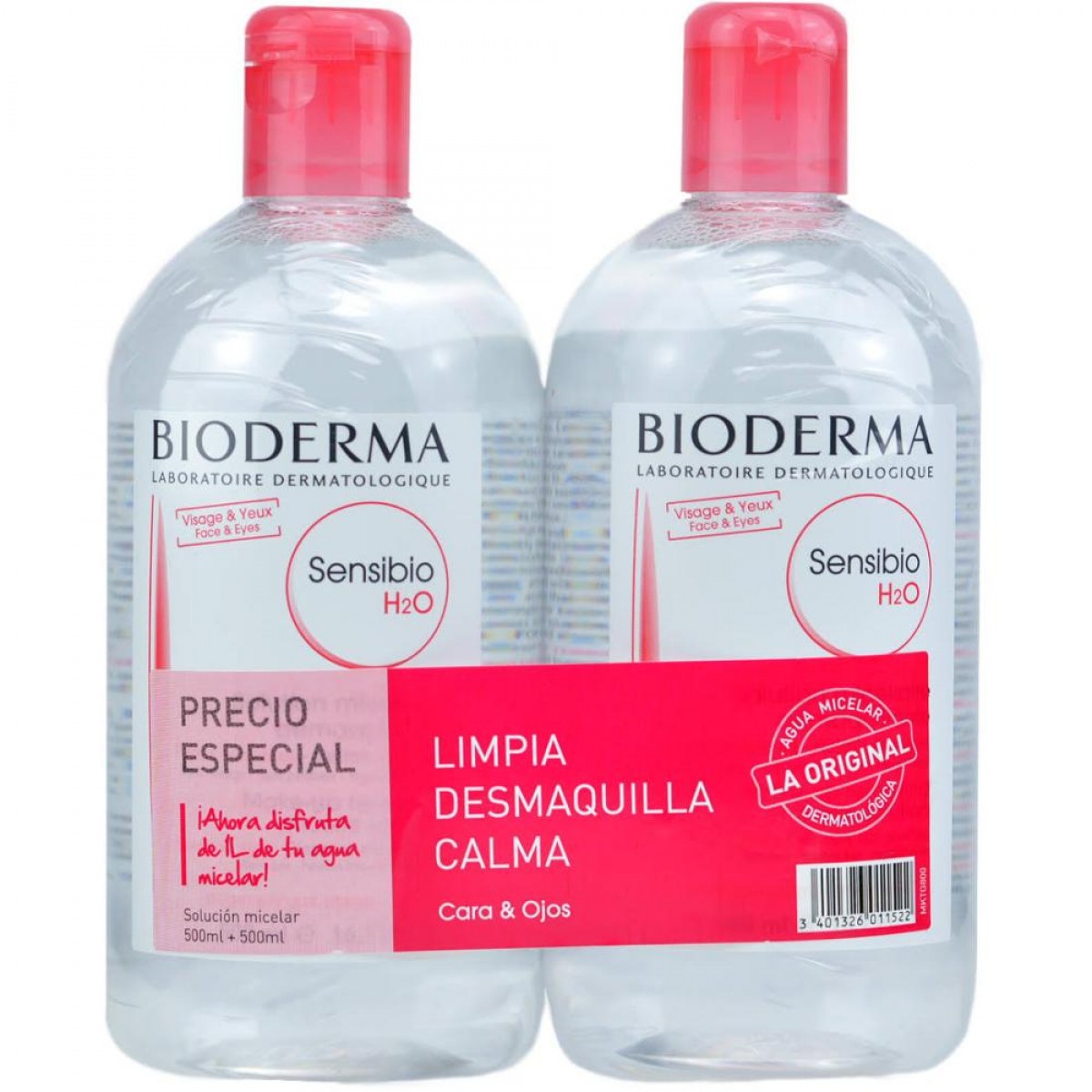 bioderma duplo agua micelar sensibio h2o 500 ml