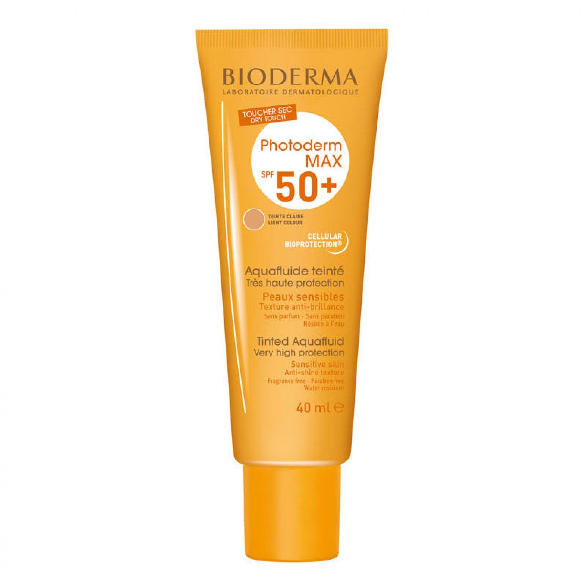 bioderma photoderm max spf50 aquafluido claro 40ml