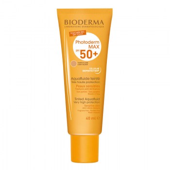 bioderma photoderm max spf50 aquafluido claro 40ml