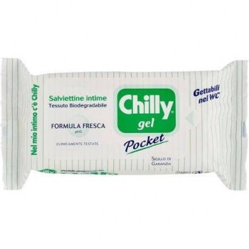 chilly gel pocket 12 toallitas higiene ntima diaria