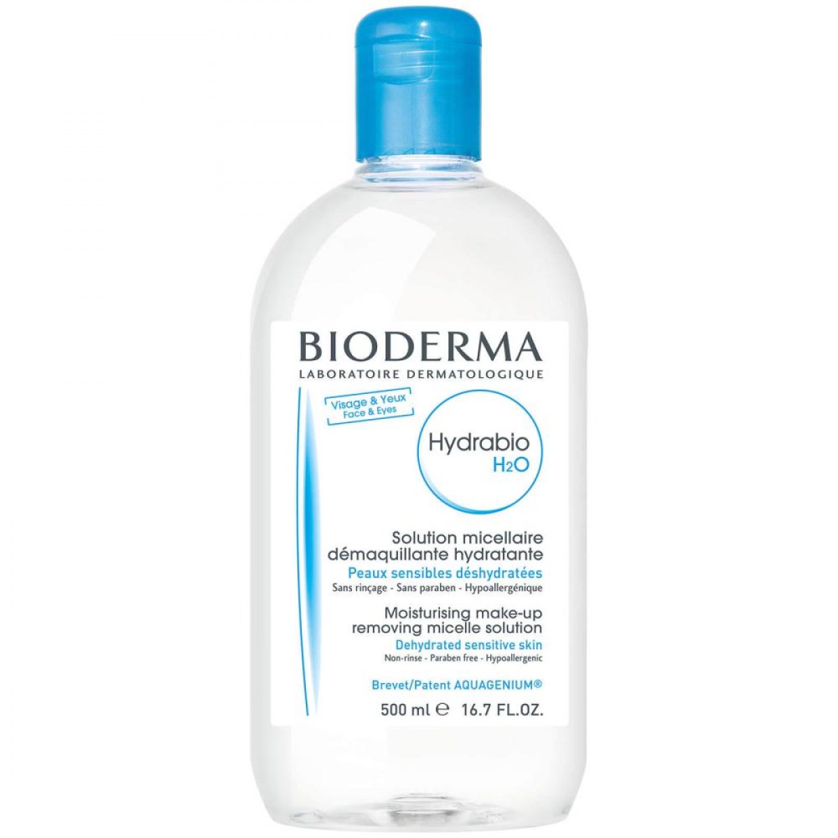 hydrabio h2o solucion micelar 500 ml bioderma