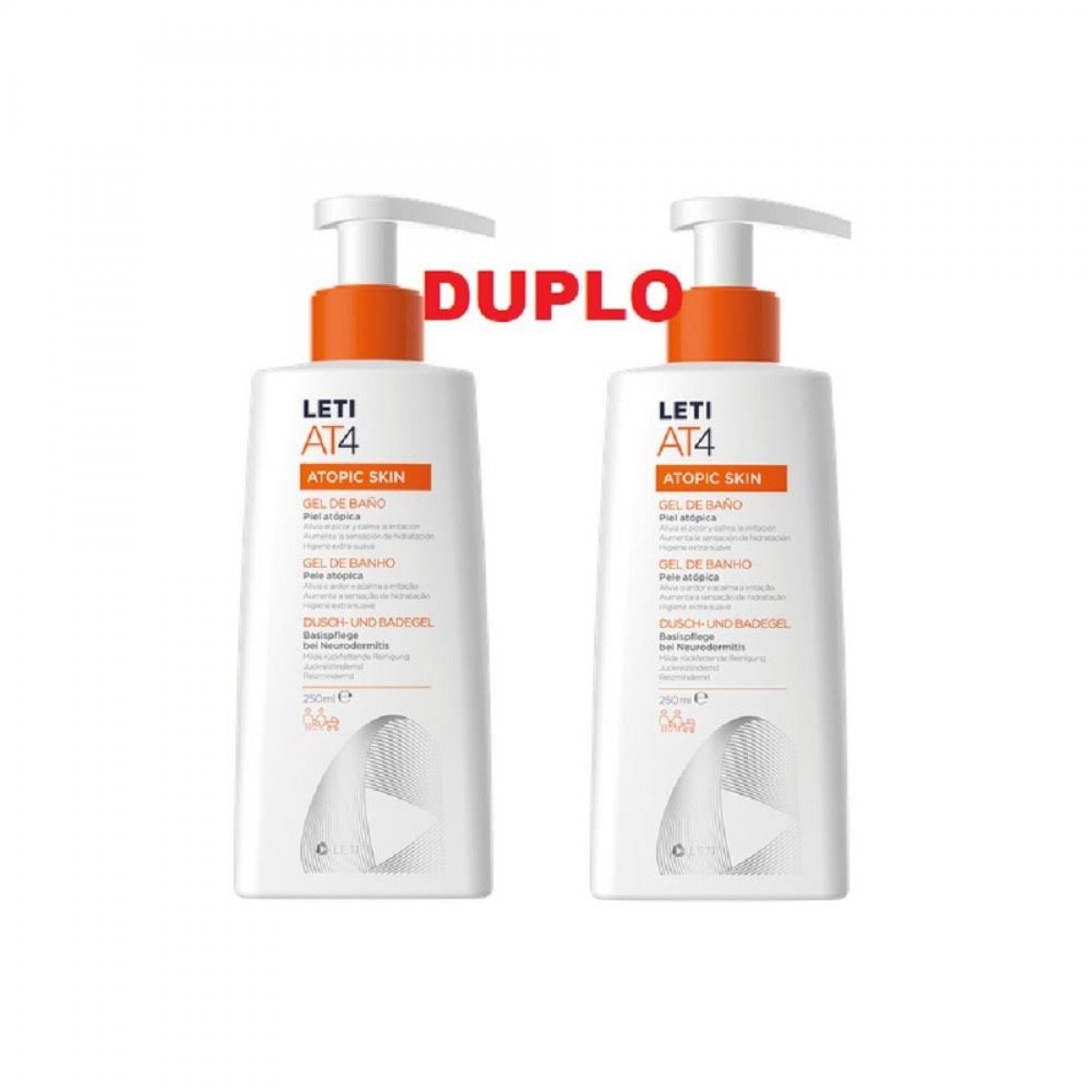 leti at4 gel de bano 250 ml duplo