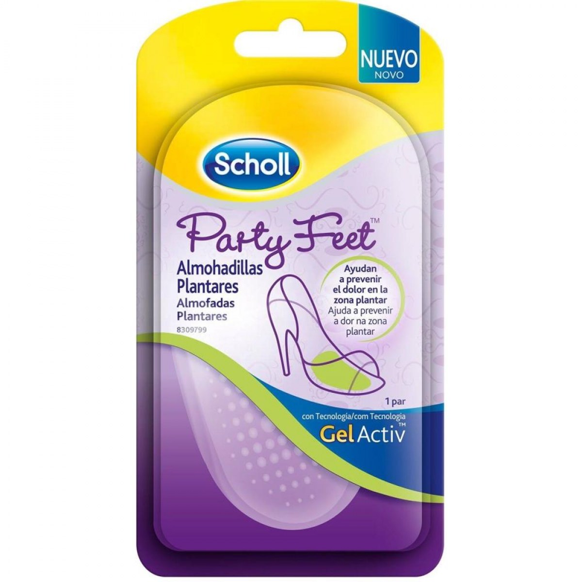 scholl party feet almohadilla plantar