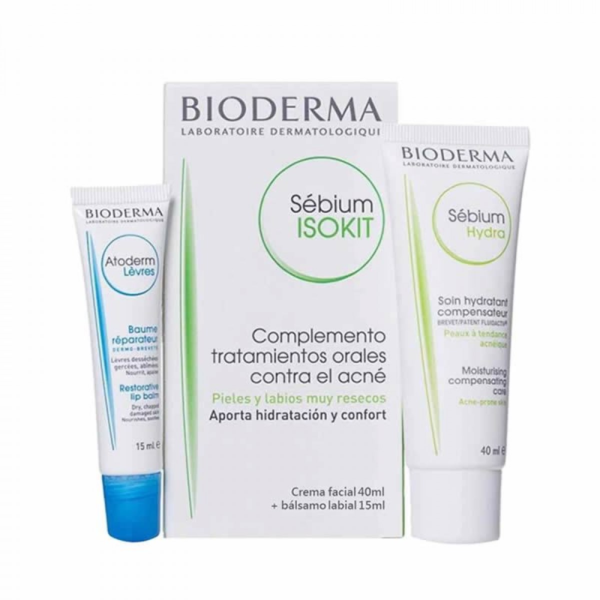 sebium isokit bioderma 40 ml 15 ml